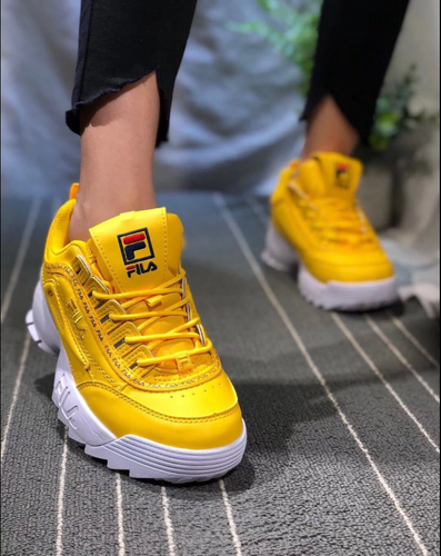 scarpe fila disruptor gialle